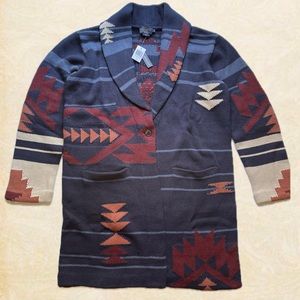 Pendleton Women's Size Large Shawl Collar Sweater Coat / Long Cardigan Nwt